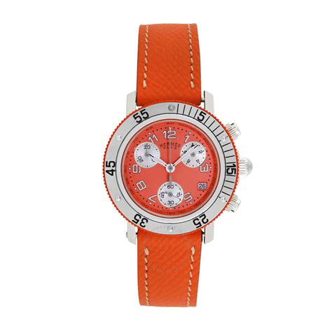 hermes watch clipper lady|Hermes clipper chrono watch.